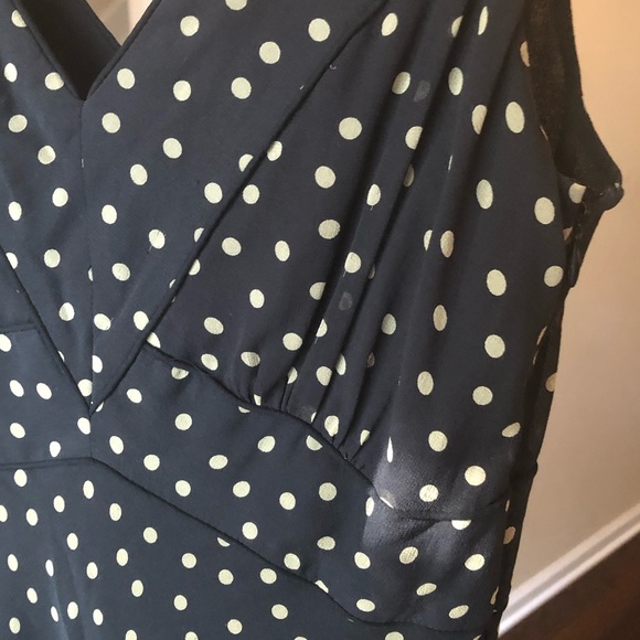 INC International Concepts Silk Polka Dot Dress 4 - Picture 3 of 10